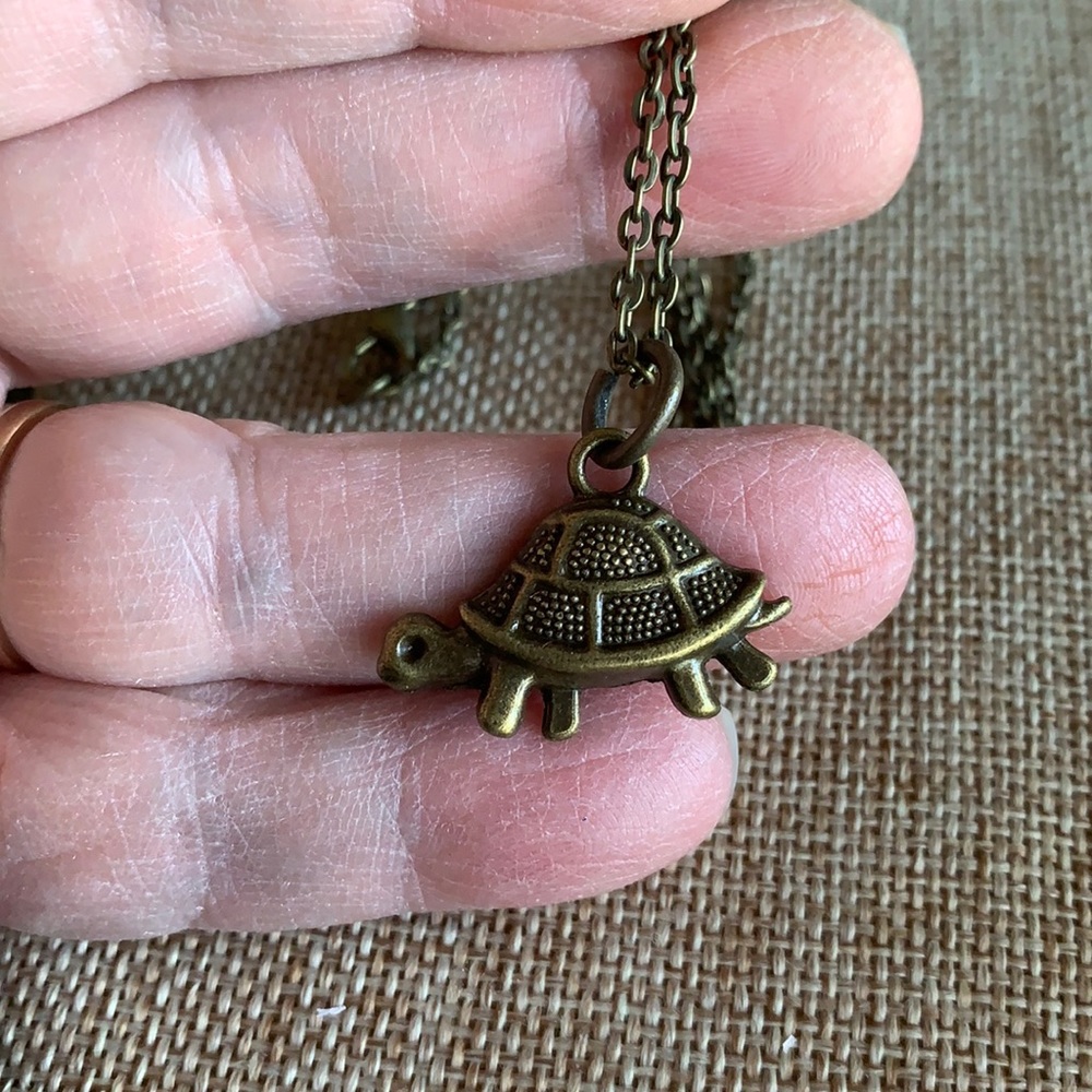 Turtle Necklace. NWOT 18”
